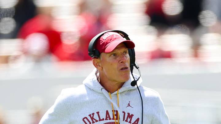 Apr 18, 2026; Norman, OK, USA; Oklahoma Sooners head coach Brent Venables watches during the Oklahoma Spring Game at Gaylord Family Memorial Stadium. Mandatory Credit: Kevin Jairaj-Imagn Images Apr 18, 2026; Norman, OK, USA; Oklahoma Sooners head coach Brent Venables watches during the Oklahoma Spring Game at Gaylord Family Memorial Stadium. Mandatory Credit: Kevin Jairaj-Imagn Images