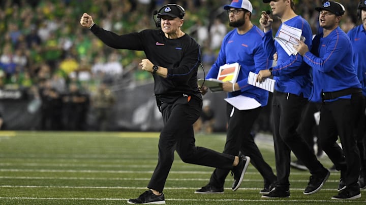 Boise State Broncos head coach Spencer Danielson. Boise State Broncos head coach Spencer Danielson.