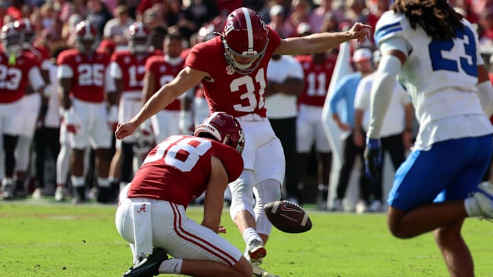 Alabama Crimson Tide kicker Conor Talty (31)