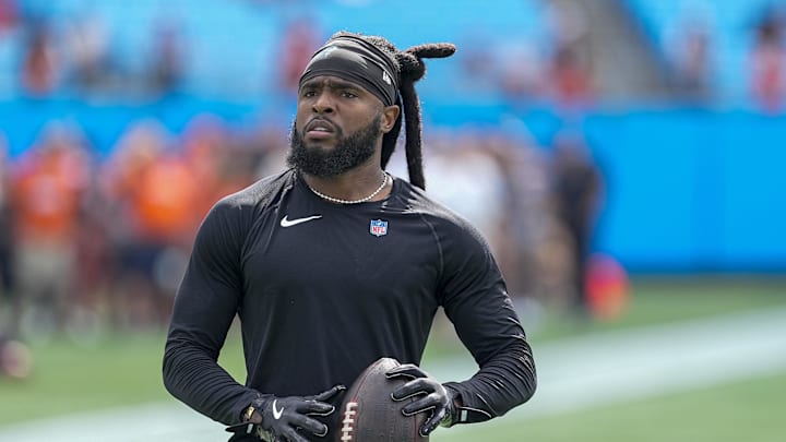 Then-Carolina Panthers wide receiver Diontae Johnson on Sep 29, 2024.