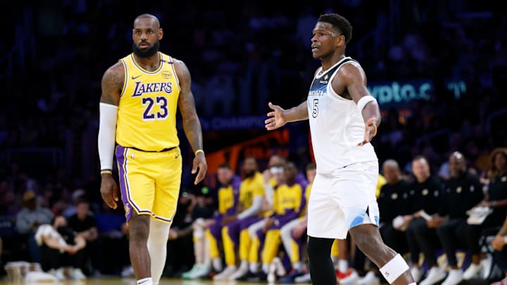 LeBron James y Lakers empezarán los playoffs en casa ante los Timberwolves de Anthony Edwards