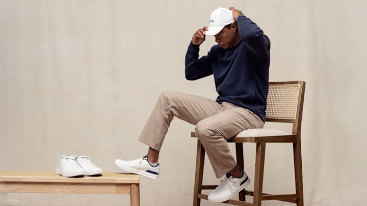 Tiger Woods wears pieces from Sun Day Red's Fall/Winter collection. Tiger Woods wears pieces from Sun Day Red's Fall/Winter collection.