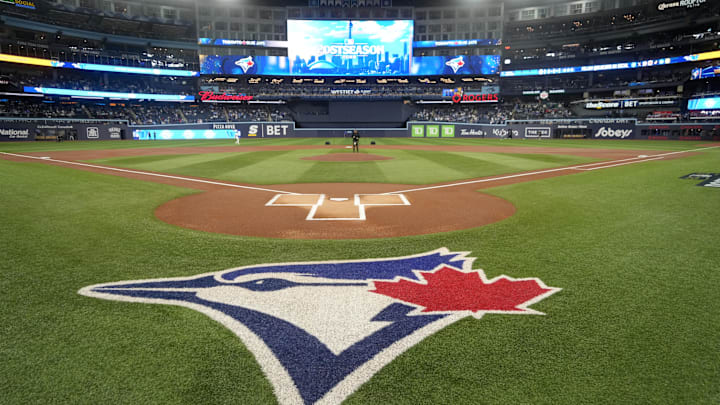 Oct 20, 2025; Toronto, Ontario, CAN; General view before game seven of the ALCS round between the Toronto Blue Jays and the Seattle Mariners in the 2025 MLB playoffs at Rogers Centre. Mandatory Credit: John E. Sokolowski-Imagn Images