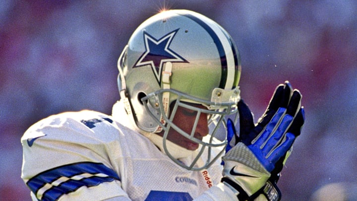 The Nike Air Diamond Turf 'Cowboys' colorway is marked down online. The Nike Air Diamond Turf 'Cowboys' colorway is marked down online.