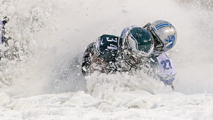 Philadelphia Eagles snow at Lincoln Financial Field