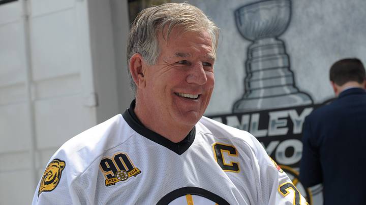 May 3, 2014; Boston, MA, USA; Boston Bruins former player Terry O'Reilly signs autographs prior to a game against the Montreal Canadiens in game two of the second round of the 2014 Stanley Cup Playoffs at TD Banknorth Garden. Mandatory Credit: Bob DeChiara-USA TODAY Sports