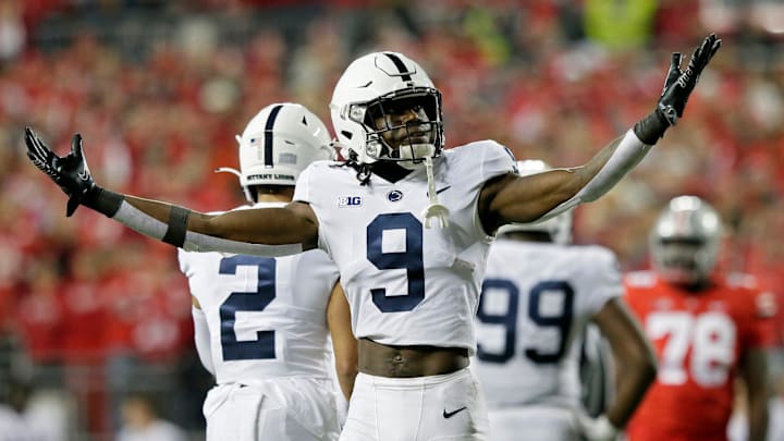 Penn State Nittany Lions cornerback Joey Porter Jr. (9). 