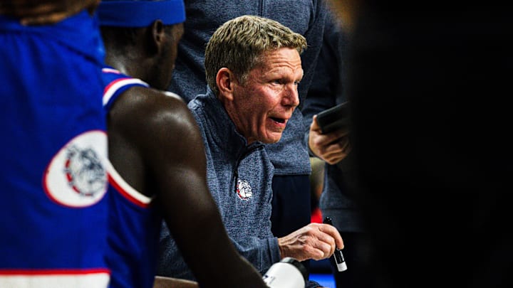 Gonzaga Bulldogs head coach Mark Few. Gonzaga Bulldogs head coach Mark Few.