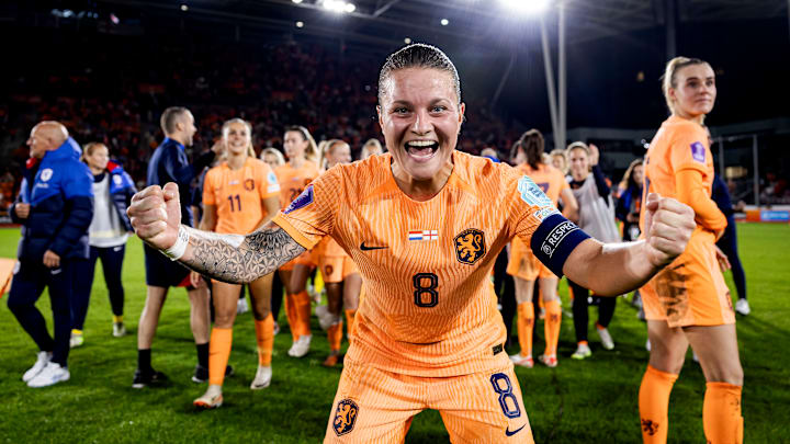 Jubel bei den Niederlanden nach dem Last-Minute-Sieg gegen England