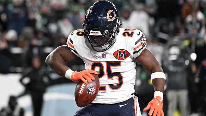 Chicago Bears running back Kyle Monangai. Chicago Bears running back Kyle Monangai.