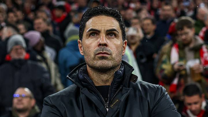 Coach Mikel Arteta of Arsenal seen during UEFA Champions Coach Mikel Arteta of Arsenal seen during UEFA Champions