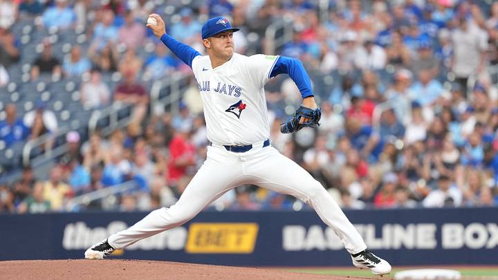 Toronto Blue Jays starting pitcher Jameson Taillon. Toronto Blue Jays starting pitcher Jameson Taillon.