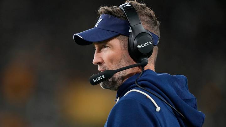 Dallas Cowboys head coach Brian Schottenheimer during the game against the Green Bay Packers at Lambeau Field. Mandatory Credit: Jeff Hanisch-Imagn Images Dallas Cowboys head coach Brian Schottenheimer during the game against the Green Bay Packers at Lambeau Field. Mandatory Credit: Jeff Hanisch-Imagn Images