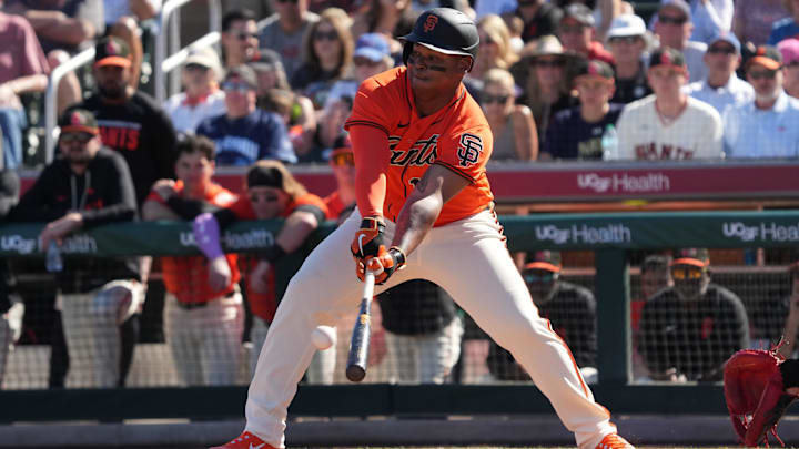 San Francisco Giants designated hitter Rafael Devers.