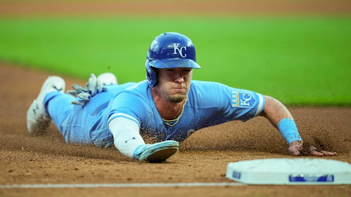 Drew Waters is hitting .333 in Omaha while the Royals' major league outfielders struggle offensively