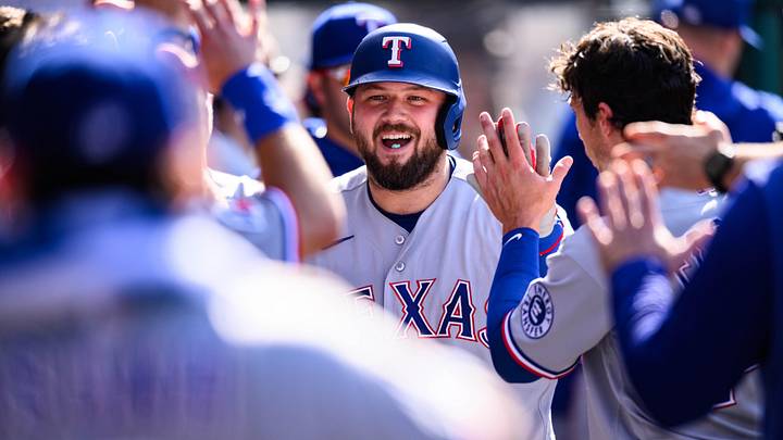 Texas Rangers first baseman Jake Burger.