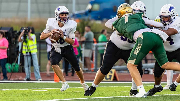 Brownsburg and Westfield, pictured here last Sept. 26, 2025, have played four times the past two seasons, including two meetings in Indiana's Class 6A title game. Brownsburg has won all of them while building a six-game winning streak in the series, and the two Hoosier State powers will meet again Friday night. Brownsburg and Westfield, pictured here last Sept. 26, 2025, have played four times the past two seasons, including two meetings in Indiana's Class 6A title game. Brownsburg has won all of them while building a six-game winning streak in the series, and the two Hoosier State powers will meet again Friday night.