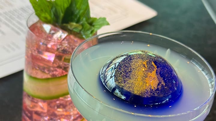 Northern Lights cocktail, Atlantic restaurant, Epic Universe
