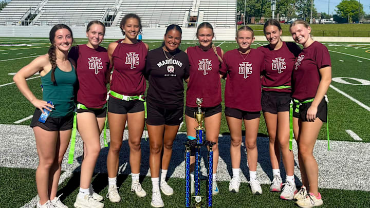 Dowling Catholic High School claimed the Des Moines girls flag football championship.