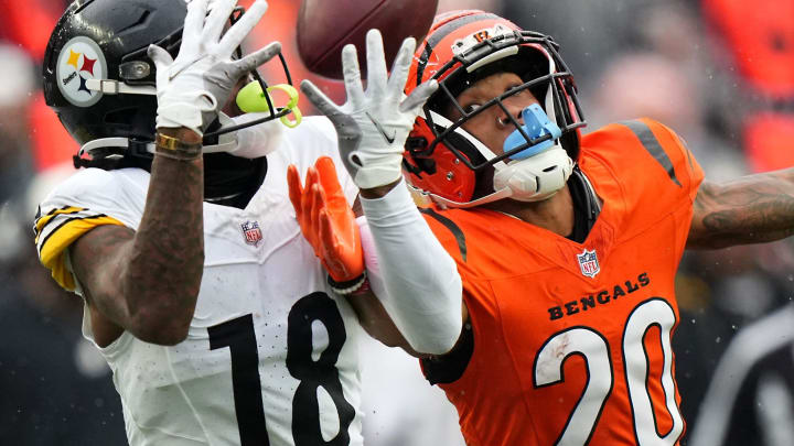 Diontae Johnson had 51 receptions for 717 yards and five touchdowns for the Steelers during the 2023 season. Diontae Johnson had 51 receptions for 717 yards and five touchdowns for the Steelers during the 2023 season.