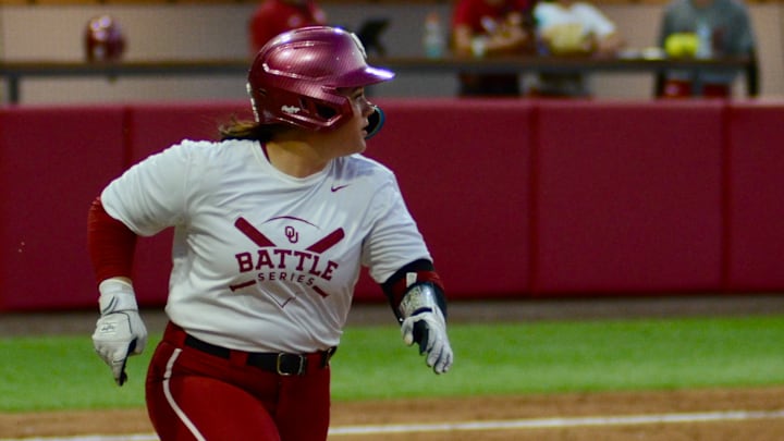 Oklahoma infielder Lexi McDaniel Oklahoma infielder Lexi McDaniel