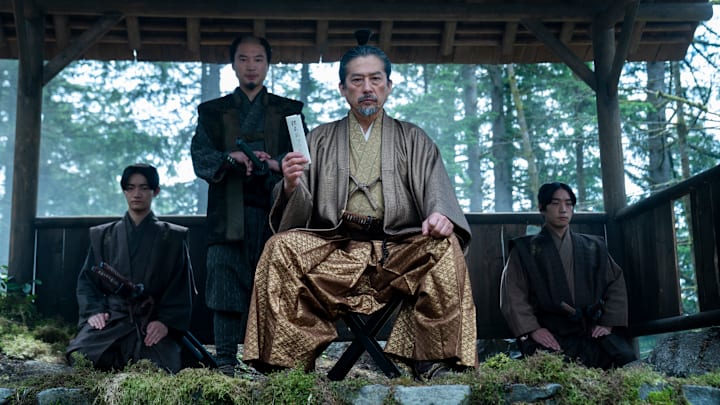 “SHOGUN” -- "A Dream of a Dream" -- Episode 10 (Airs April 23) Pictured (L-R): Hiroto Kanai as Kashigi Omi, Hiroyuki Sanada as Yoshii Toranaga. CR: Katie Yu/FX