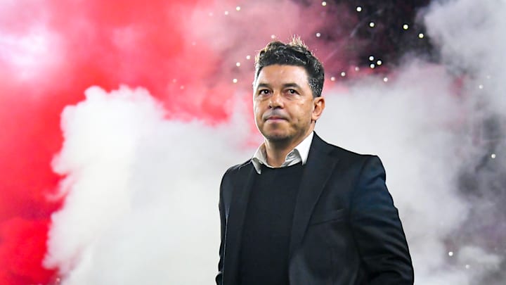 La cara de Marcelo Gallardo confirma el presente de River Plate. La cara de Marcelo Gallardo confirma el presente de River Plate.