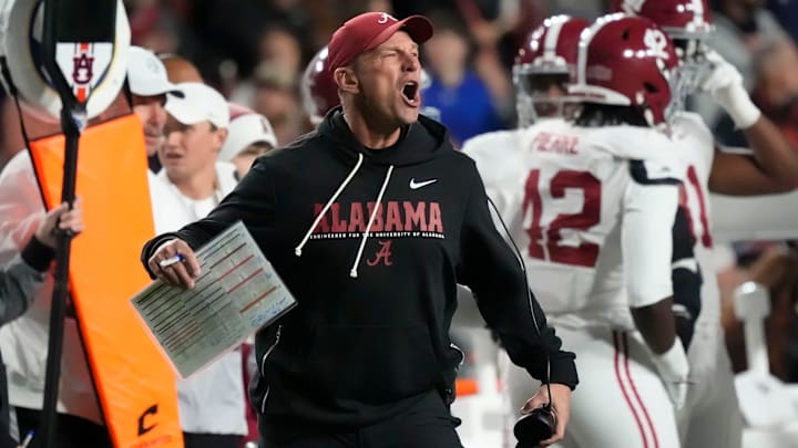 Alabama head coach Kalen DeBoer Alabama head coach Kalen DeBoer