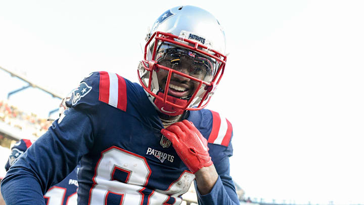Dec 24, 2022; Foxborough, Massachusetts, USA; New England Patriots wide receiver Kendrick Bourne