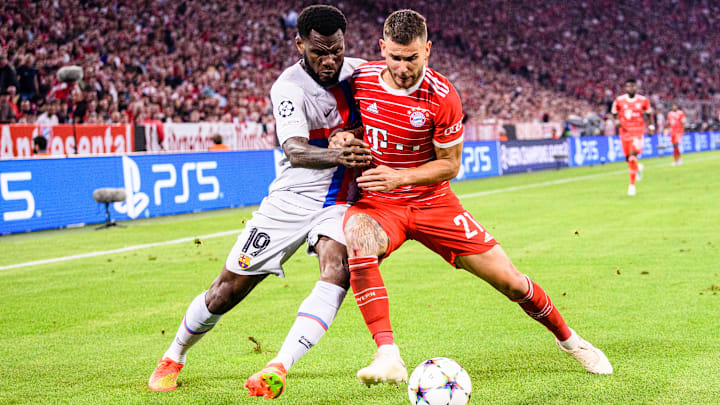 Gegen den FC Barcelona bestritt Lucas Hernandez sein bisher letztes Spiel in dieser Saison für den FC Bayern München. Gegen den FC Barcelona bestritt Lucas Hernandez sein bisher letztes Spiel in dieser Saison für den FC Bayern München.