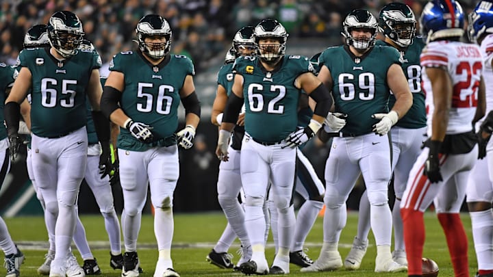 Lane Johnson, Jason Kelce, Philadelphia Eagles