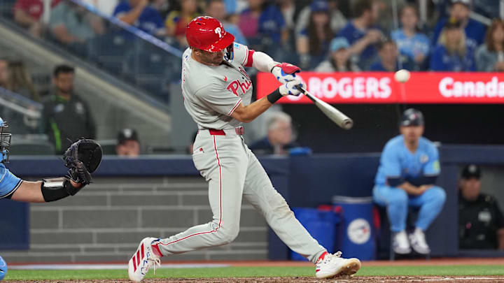 Philadelphia Phillies shortstop Trea Turner is a great prop target on Thursday. Philadelphia Phillies shortstop Trea Turner is a great prop target on Thursday.