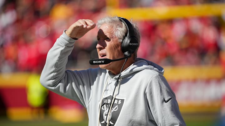 Las Vegas Raiders head coach Pete Carroll