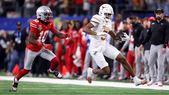 Jan 10, 2025; Arlington, Texas, USA; Texas Longhorns wide receiver Ryan Wingo.