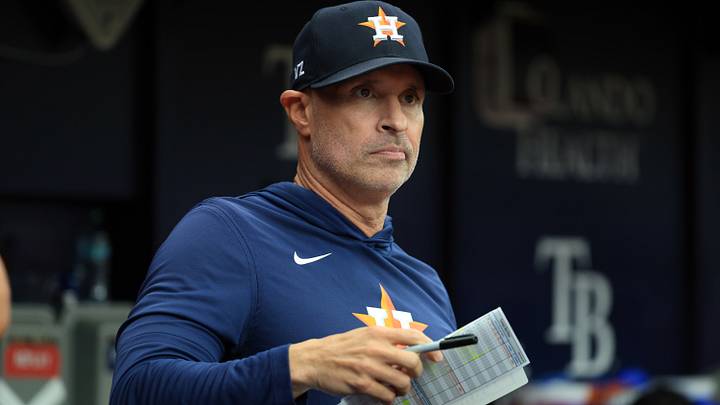 Houston Astros manager Joe Espada (19) looks on from the dugout during the fourth inning. Credit: Kim Klement Neitzel-Imagn Images Houston Astros manager Joe Espada (19) looks on from the dugout during the fourth inning. Credit: Kim Klement Neitzel-Imagn Images