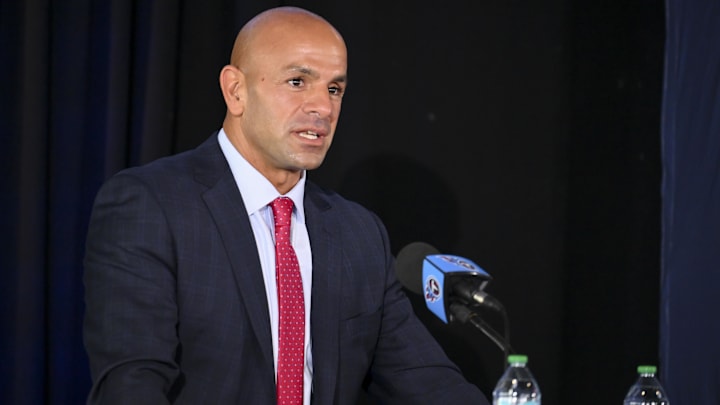 Tennessee Titans head coach Robert Saleh