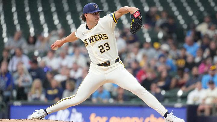 May 12, 2026; Milwaukee, Wisconsin, USA; Milwaukee Brewers pitcher Brandon Sproat (23) delivers a pitch against the San Diego Padres in the third inning at American Family Field. Mandatory Credit: Michael McLoone-Imagn Images May 12, 2026; Milwaukee, Wisconsin, USA; Milwaukee Brewers pitcher Brandon Sproat (23) delivers a pitch against the San Diego Padres in the third inning at American Family Field. Mandatory Credit: Michael McLoone-Imagn Images