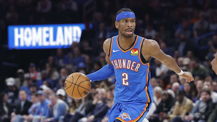 Oklahoma City Thunder guard Shai Gilgeous-Alexander. Oklahoma City Thunder guard Shai Gilgeous-Alexander.