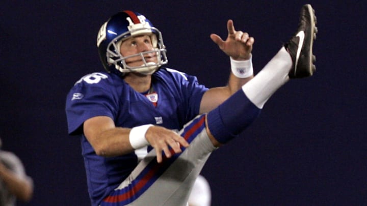 Giants punter Jeff Feagles  