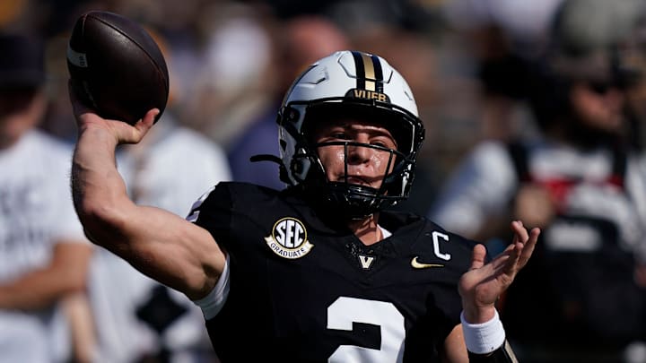 Vanderbilt's quarterback Diego Pavia is the face of the Commodores' offense.
