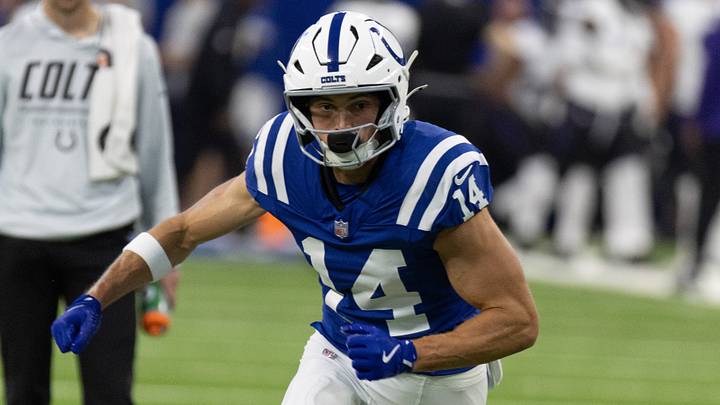 Indianapolis Colts wide receiver Alec Pierce (14) warms up before the game between Ravens and Colts at Lucas Oil Stadium. Mandatory Credit: Trevor Ruszkowski-Imagn Images Indianapolis Colts wide receiver Alec Pierce (14) warms up before the game between Ravens and Colts at Lucas Oil Stadium. Mandatory Credit: Trevor Ruszkowski-Imagn Images
