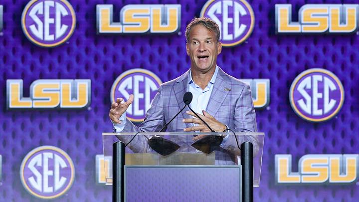Lane Kiffin speaks at SEC Media Days Lane Kiffin speaks at SEC Media Days