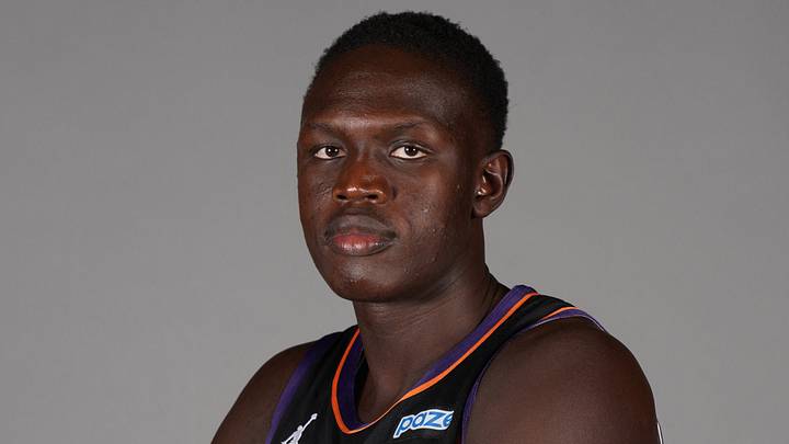 Sep 28, 2026; Phoenix, AZ, USA; Phoenix Suns center Khaman Maluach (10) poses for a photo on Media Day at Mortgage Matchup Center. Mandatory Credit: Rick Scuteri-Imagn Images Sep 28, 2026; Phoenix, AZ, USA; Phoenix Suns center Khaman Maluach (10) poses for a photo on Media Day at Mortgage Matchup Center. Mandatory Credit: Rick Scuteri-Imagn Images