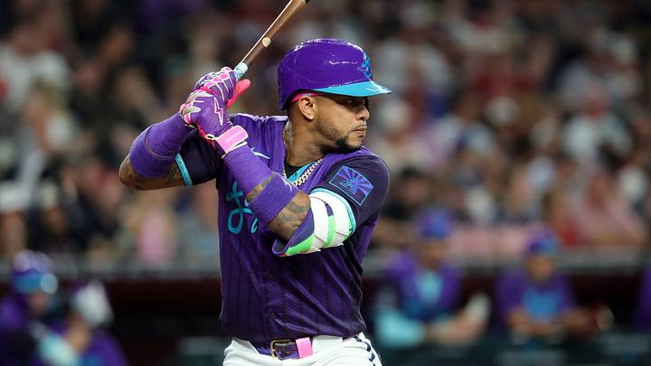 Jul 3, 2026; Phoenix, Arizona, USA; Arizona Diamondbacks second baseman Ketel Marte against the Milwaukee Brewers at Chase Field. Mandatory Credit: Mark J. Rebilas-Imagn Images Jul 3, 2026; Phoenix, Arizona, USA; Arizona Diamondbacks second baseman Ketel Marte against the Milwaukee Brewers at Chase Field. Mandatory Credit: Mark J. Rebilas-Imagn Images