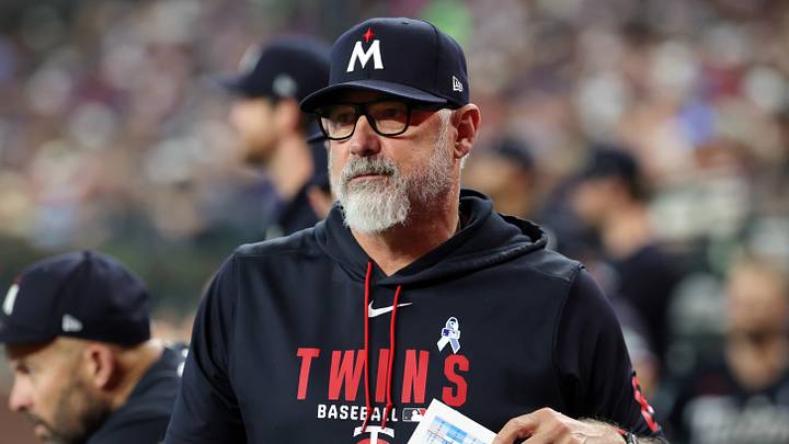 Jun 21, 2026; Phoenix, Arizona, USA; Minnesota Twins manager Derek Shelton against the Arizona Diamondbacks at Chase Field. Mandatory Credit: Mark J. Rebilas-Imagn Images