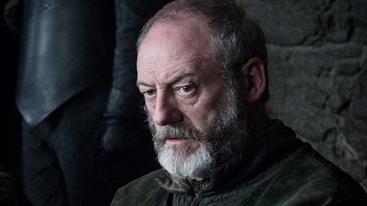 Liam Cunningham (Davos Seaworth) in Game of Thrones season 8