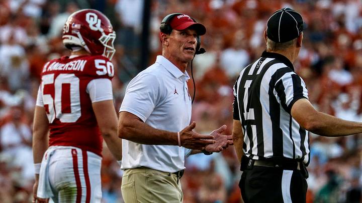 Oklahoma coach Brent Venables looks on from the sideline in the Sooners' victory over Texas. Oklahoma coach Brent Venables looks on from the sideline in the Sooners' victory over Texas.