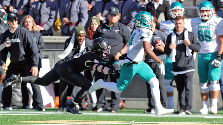 South Carolina football receiver Jared Brown when he played at Coastal Carolina