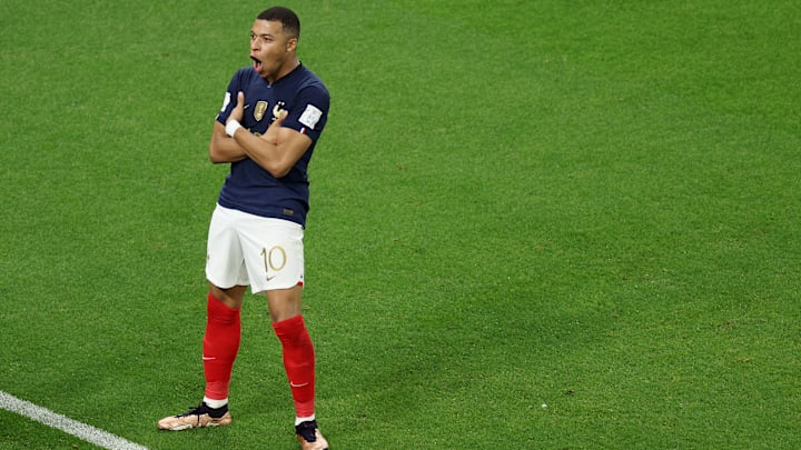 Kylian Mbappe's celebration has become iconic