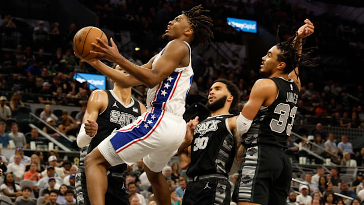 Philadelphia 76ers v San Antonio Spurs